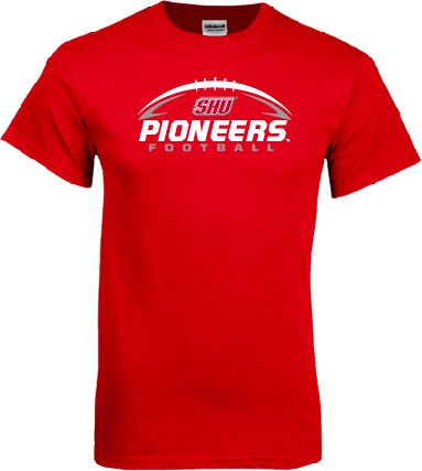 Sacred Heart T Shirt Pioneers Football Horizontal - ONLINE ONLY