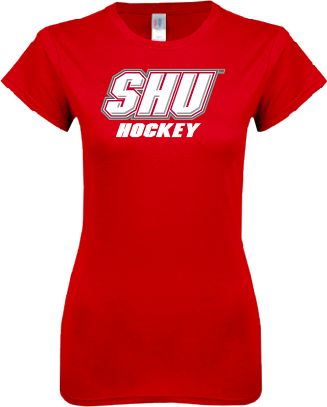 Sacred Heart Next Level Ladies SoftStyle Junior Fitted Tee Hockey - ONLINE ONLY