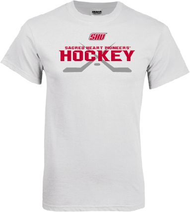 Sacred Heart T Shirt SHU Hockey Crossed Sticks - ONLINE ONLY