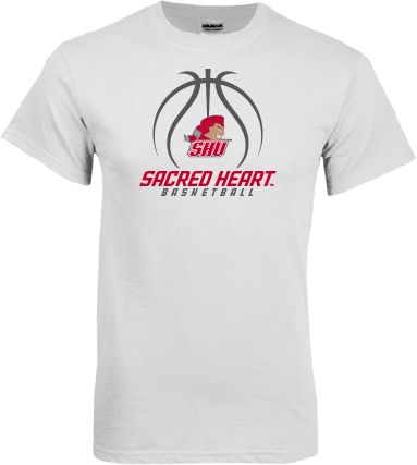 Sacred Heart T Shirt Sacred Heart Basketball Stacked - ONLINE ONLY
