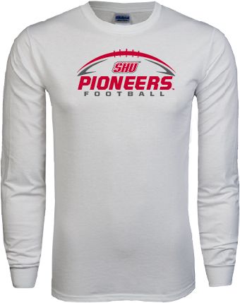 Sacred Heart Long Sleeve T Shirt Pioneers Football Horizontal - ONLINE ONLY