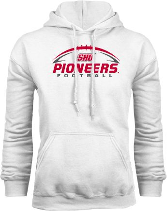 Sacred Heart Fleece Hoodie Pioneers Football Horizontal - ONLINE ONLY