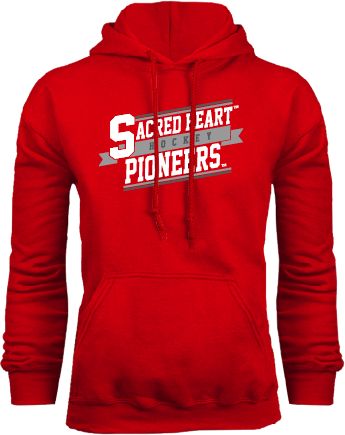 Sacred Heart Fleece Hoodie Sacred Heart Hockey Slanted w/ Banner - ONLINE ONLY