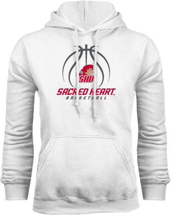 Sacred Heart Fleece Hoodie Sacred Heart Basketball Stacked - ONLINE ONLY