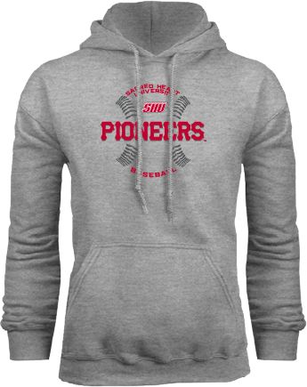 Sacred Heart Fleece Hoodie Pioneers Baseball Seams - ONLINE ONLY