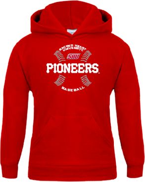 Sacred Heart Youth Fleece Hoodie Pioneers Baseball Seams - ONLINE ONLY