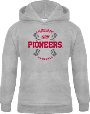 Sacred Heart Youth Fleece Hood Pioneers Baseball Seams - ONLINE ONLY