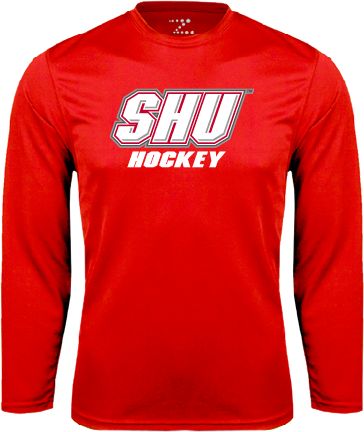 Sacred Heart Performance Longsleeve Shirt Hockey - ONLINE ONLY