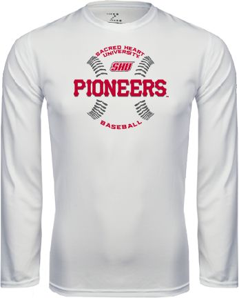 Sacred Heart Performance Longsleeve Shirt Pioneers Baseball Seams - ONLINE ONLY