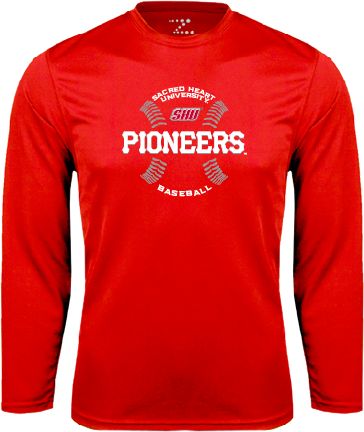 Sacred Heart Performance Longsleeve Shirt Pioneers Baseball Seams - ONLINE ONLY