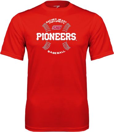 Sacred Heart Performance Tee Pioneers Baseball Seams - ONLINE ONLY