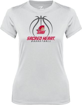 Sacred Heart Ladies Syntrel Performance Tee Sacred Heart Basketball Stacked - ONLINE ONLY