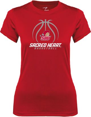 Sacred Heart Ladies Syntrel Performance Tee Sacred Heart Basketball Stacked - ONLINE ONLY