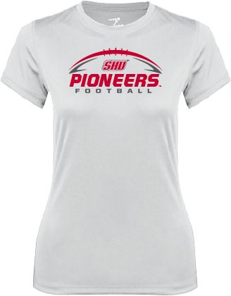 Sacred Heart Ladies Syntrel Performance Tee Pioneers Football Horizontal - ONLINE ONLY