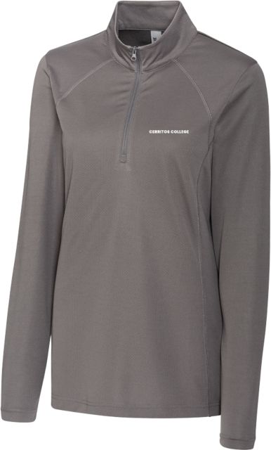 Cerritos College C&B Womens Titan Clique Ice Pique Half Zip Cerritos College Falcon - ONLINE ONLY