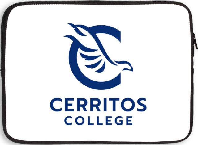 Cerritos College 13 inch Neoprene Laptop Sleeve Cerritos College Stacked - ONLINE ONLY
