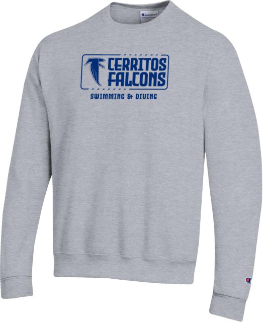 Cerritos College Champion Fleece Crew Cerritos Falcons Swimming and Diving - ONLINE ONLY