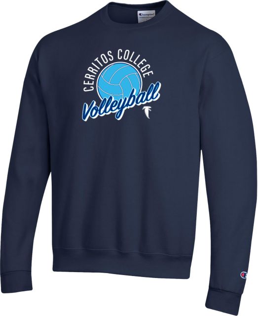 Cerritos College Champion Fleece Crew Cerritos College Volleyball Design - ONLINE ONLY