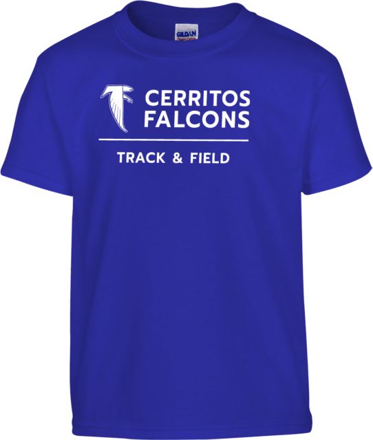 Cerritos College Youth T Shirt Cerritos Falcons Track and Field - ONLINE  ONLY: Cerritos College