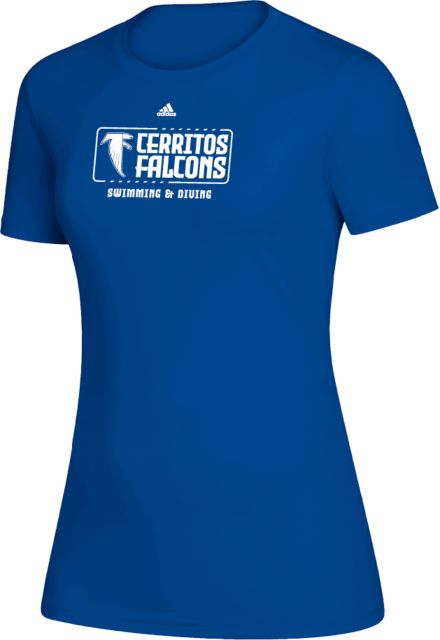 Cerritos College Adidas Womens Creator Performance Tee Cerritos Falcons Swimming and Diving - ONLINE ONLY