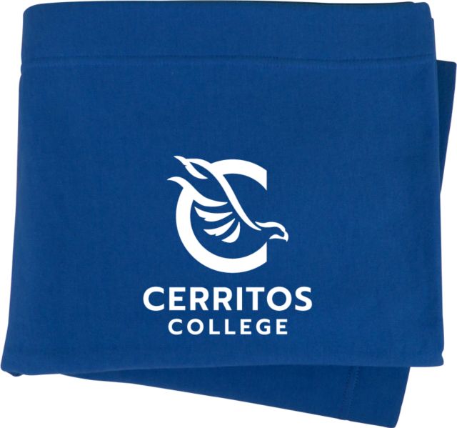 Cerritos College Sweatshirt Blanket Cerritos College Stacked - ONLINE ONLY