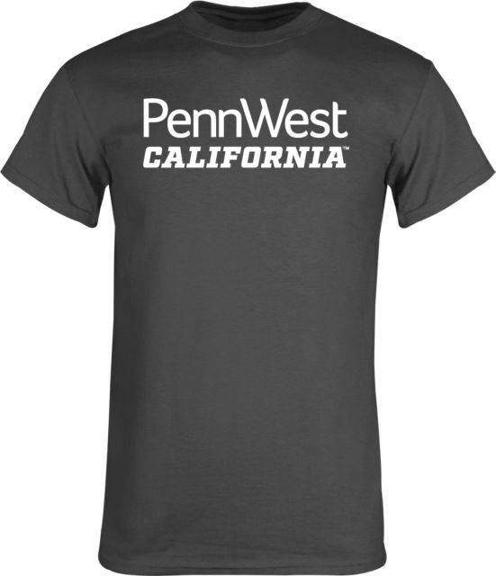 Cal U PA T Shirt PennWest California Wordmark Stacked - ONLINE ONLY