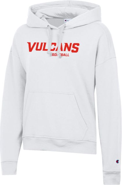Cal U PA Champion Womens Powerblend Pullover Hood Vulcans - Softball - ONLINE ONLY