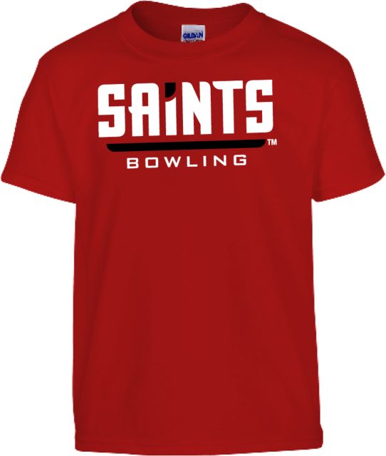 D Youville Youth T Shirt Saints Bowling Wordmark