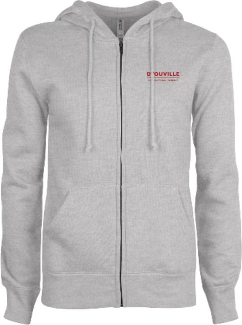 D Youville ENZA Womens Fleece Full Zip Hoodie D Youville Occupational Therapy