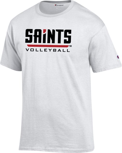 D Youville Champion T Shirt Saints Volleyball Wordmark