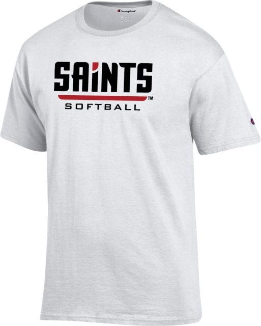 D Youville Champion T Shirt Saints Softball Wordmark