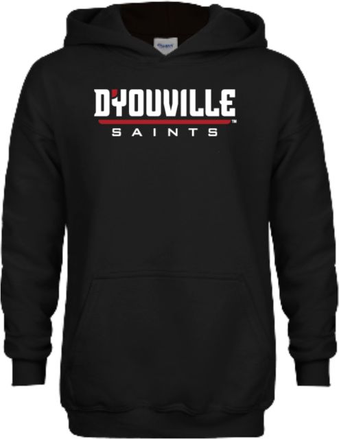 D Youville Youth Fleece Hoodie D Youville Saints Flat Wordmark