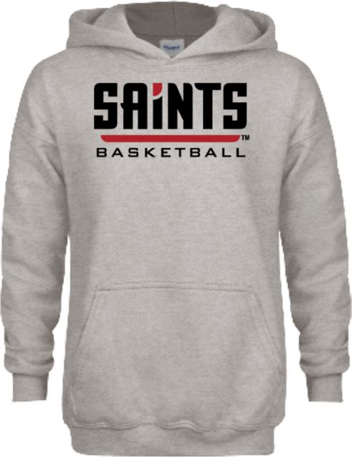 D Youville Youth Fleece Hood Saints Basketball Wordmark