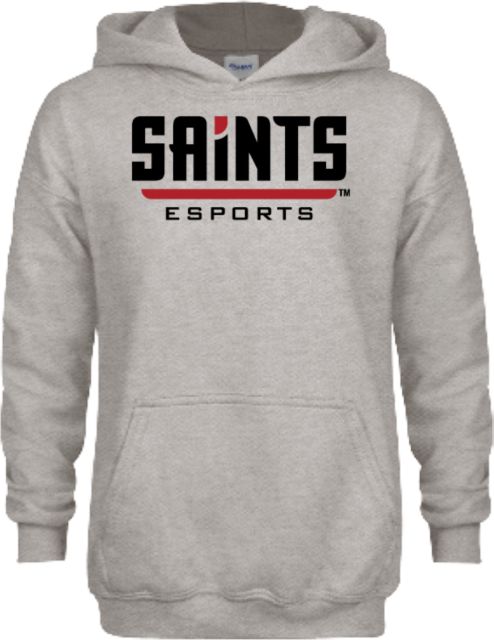 D Youville Youth Fleece Hood Saints ESports Wordmark