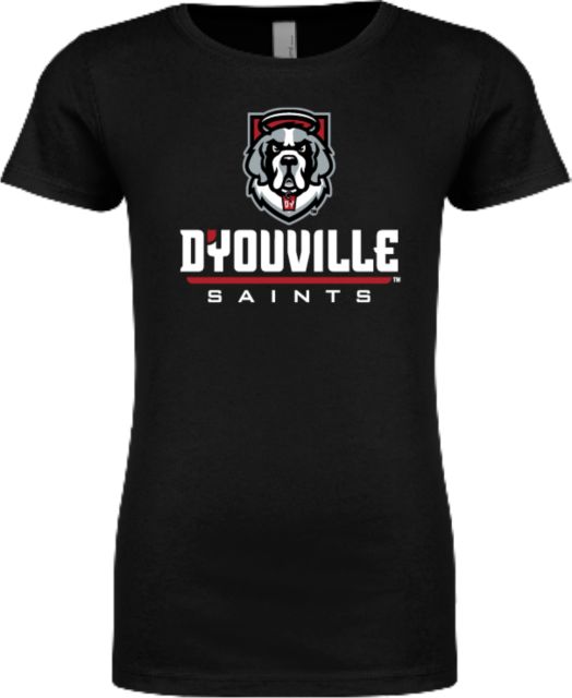 D Youville Next Level Girls Fashion Fit T Shirt D Youville Primary Athletics Mark