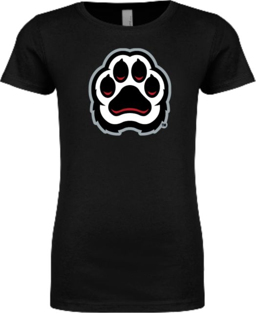D Youville Next Level Girls Fashion Fit T Shirt D Youville Athletics Paw
