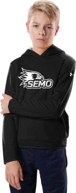 Southeast Missouri Bookstore Youth Under Armour Fleece Hoodie SEMO Logo - ONLINE ONLY