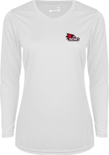 Southeast Missouri Bookstore Ladies Syntrel Performance Longsleeve Shirt SEMO Logo for Vinyl - ONLINE ONLY