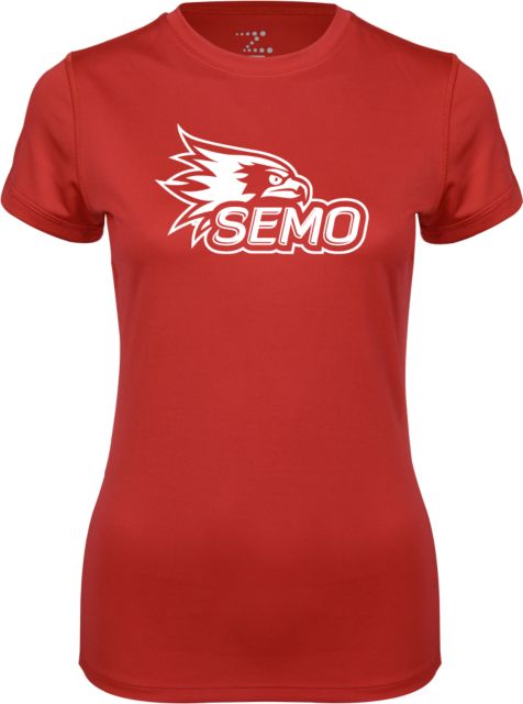 Southeast Missouri Bookstore Ladies Syntrel Performance Tee SEMO Logo - ONLINE ONLY