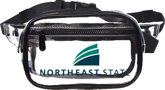 Northeast State Clear Fanny Pack Northeast State with Icon Stacked - ONLINE ONLY