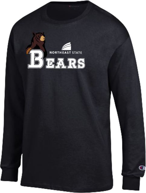 Northeast State Champion Long Sleeve T Shirt Northeast State Bears with Mascot - ONLINE ONLY