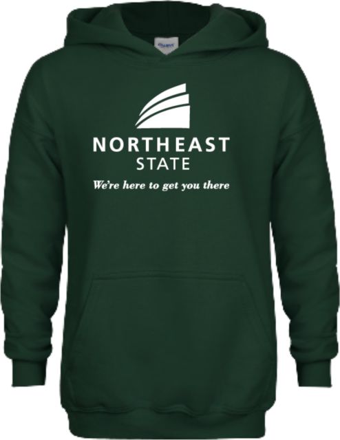 Northeast State Youth Fleece Hoodie Northeast State with Tagline Stacked - ONLINE ONLY