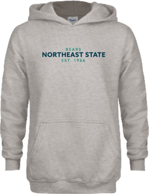 Northeast State Youth Fleece Hood Northeast State Bears Est 1966 Design - ONLINE ONLY