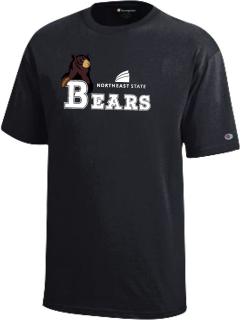 Northeast State Champion Youth Short Sleeve Tee Northeast State Bears with Mascot - ONLINE ONLY