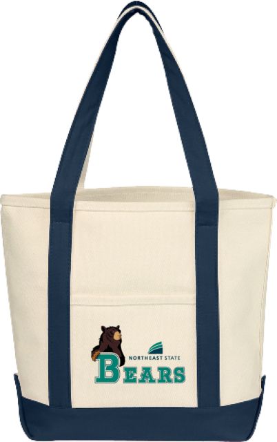 Northeast State Cotton Canvas Tote Bag Northeast State Bears with Mascot - ONLINE ONLY