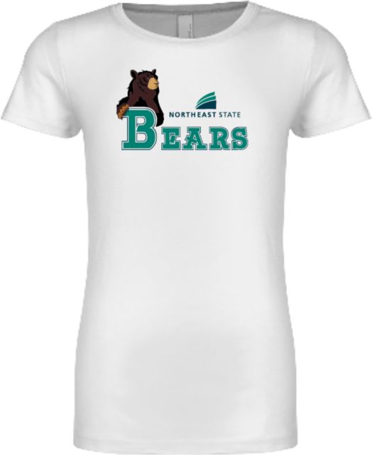 Northeast State Next Level Girls Fashion Fit T Shirt Northeast State Bears with Mascot - ONLINE ONLY