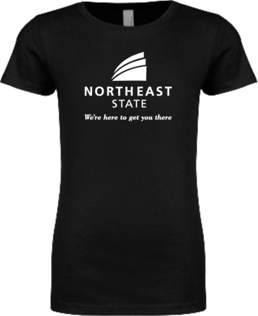 Northeast State Next Level Girls Fashion Fit T Shirt Northeast State with Tagline Stacked - ONLINE ONLY
