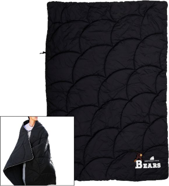 Northeast State Wearable Camping Blanket Northeast State Bears with Mascot - ONLINE ONLY