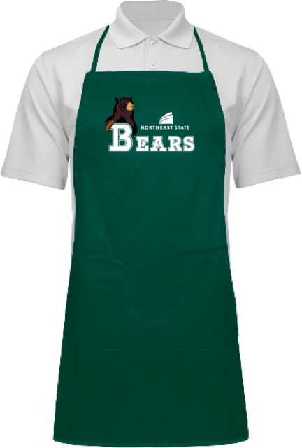 Northeast State Full Length Apron Northeast State Bears with Mascot - ONLINE ONLY