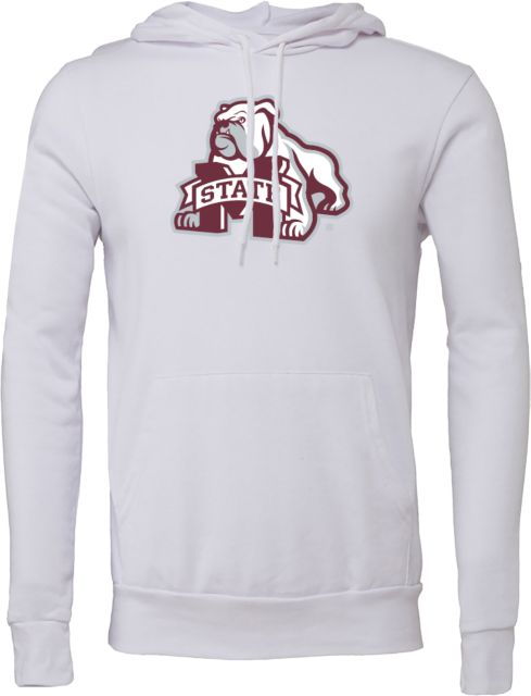 Mississippi State Bella + Canvas Fleece Hood Mississippi State Bulldog Mark